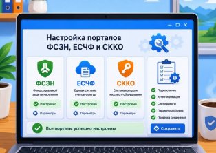 Настройка порталов ФСЗН, ЕСЧФ и СККО